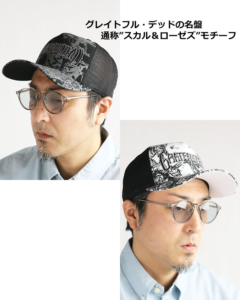Grateful Dead（グレイトフル・デッド） スカル&ローゼズ メッシュ