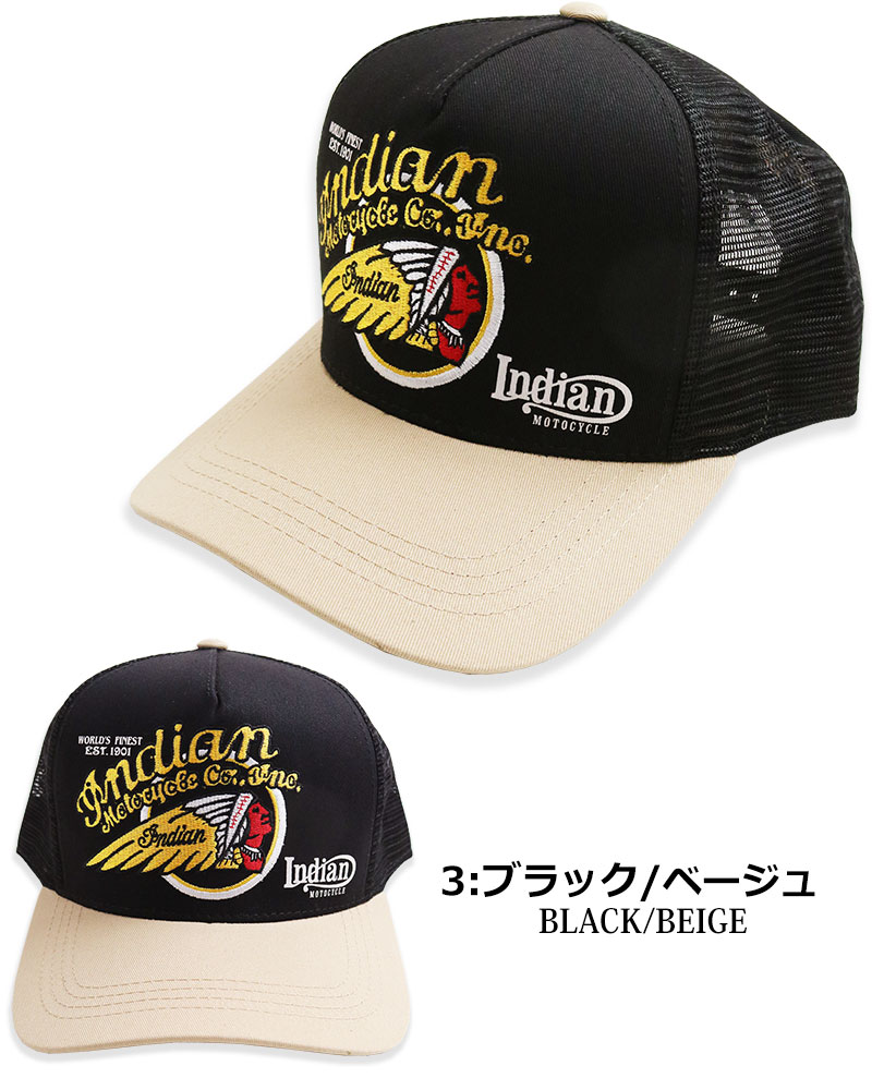 INDIAN MOTOCYCLE（インディアンモトサイクル） メッシュキャップ BB