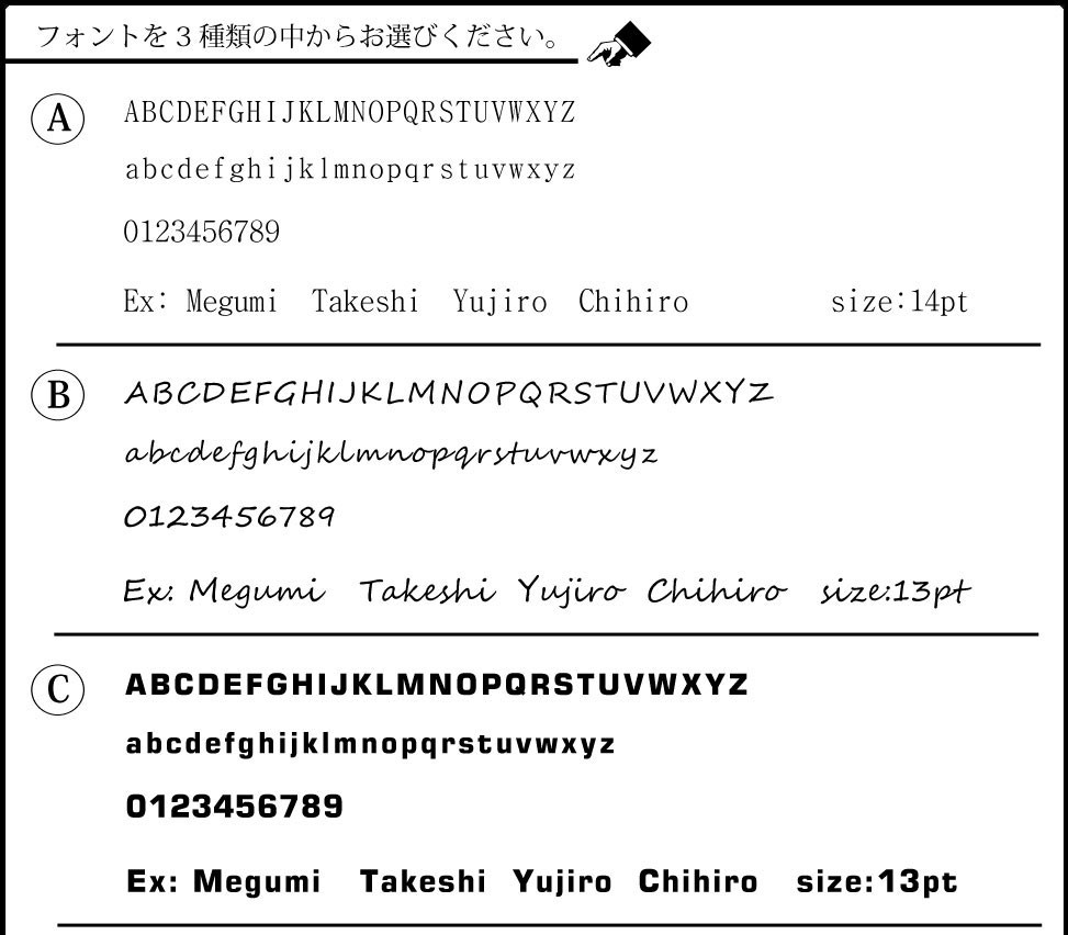 名入れ詳細