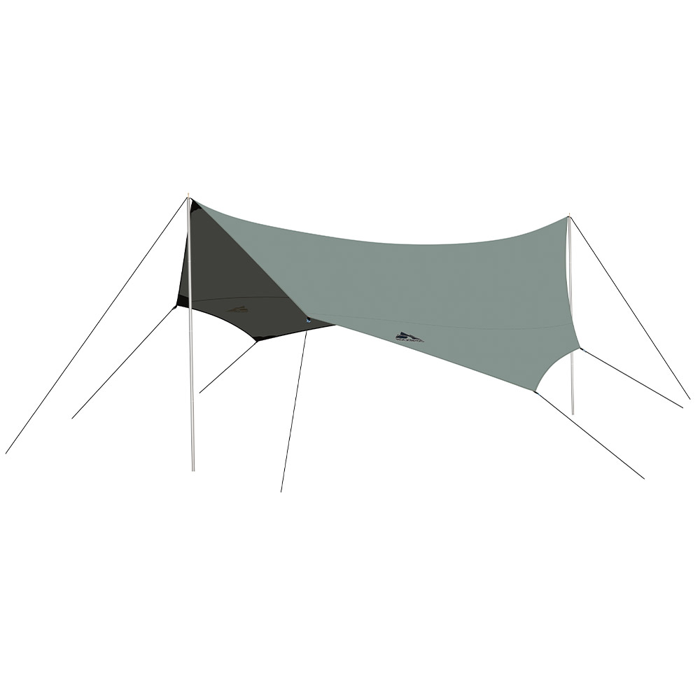 タープ 5m テント オクタタープ 八角形 広い 開放感 防水 UVカット UPF50+ 10人-12人｜qunature｜02