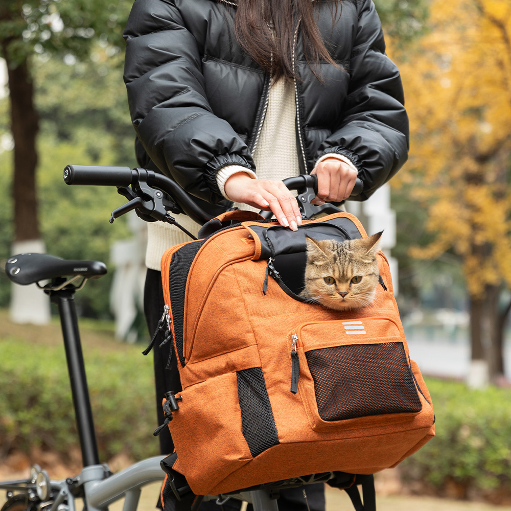 ペットリュック ペットキャリー 犬 猫 小動物 自転車に取り付けできる Qunature_19