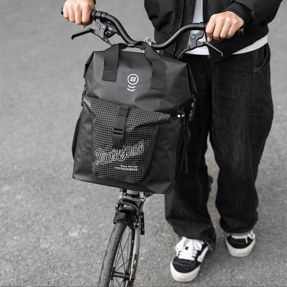 自転車 バッグ　EMPEROR Qunature フロントバッグ 折りたたみ自転車 ショルダーバッグ ブラック