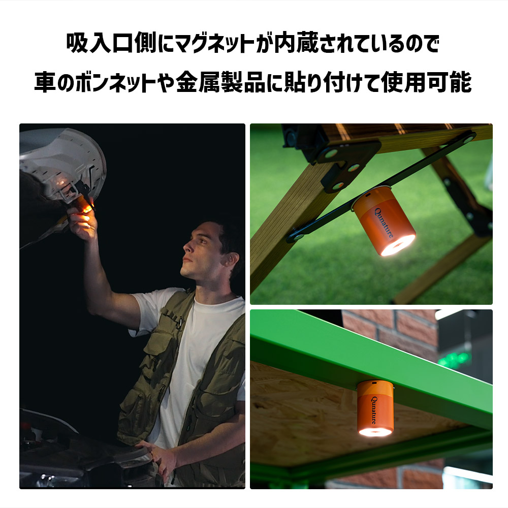 Qunature エアーポンプ エアポンプ 充電式 電動空気入れ 小型 軽量