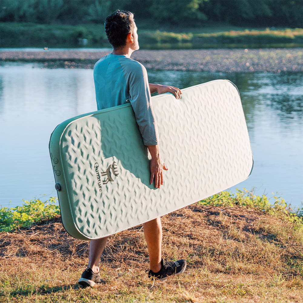 Qunature エアマット 2人用 ワイド エアーマット アウトドア キャンプ