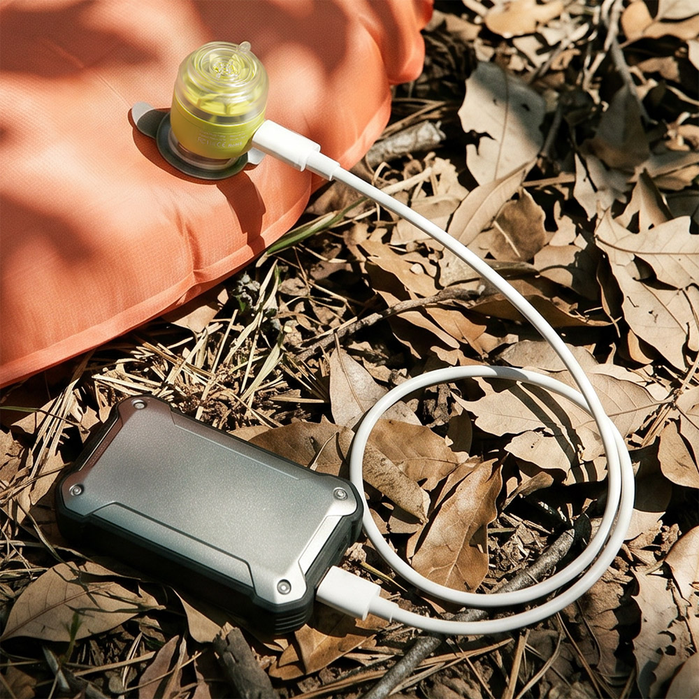 qunature スリーピングエアーマット&ピロー エアーポンプ セット Qunature エアーポンプ エアポンプ 充電式 電動空気入れ 小型 軽量