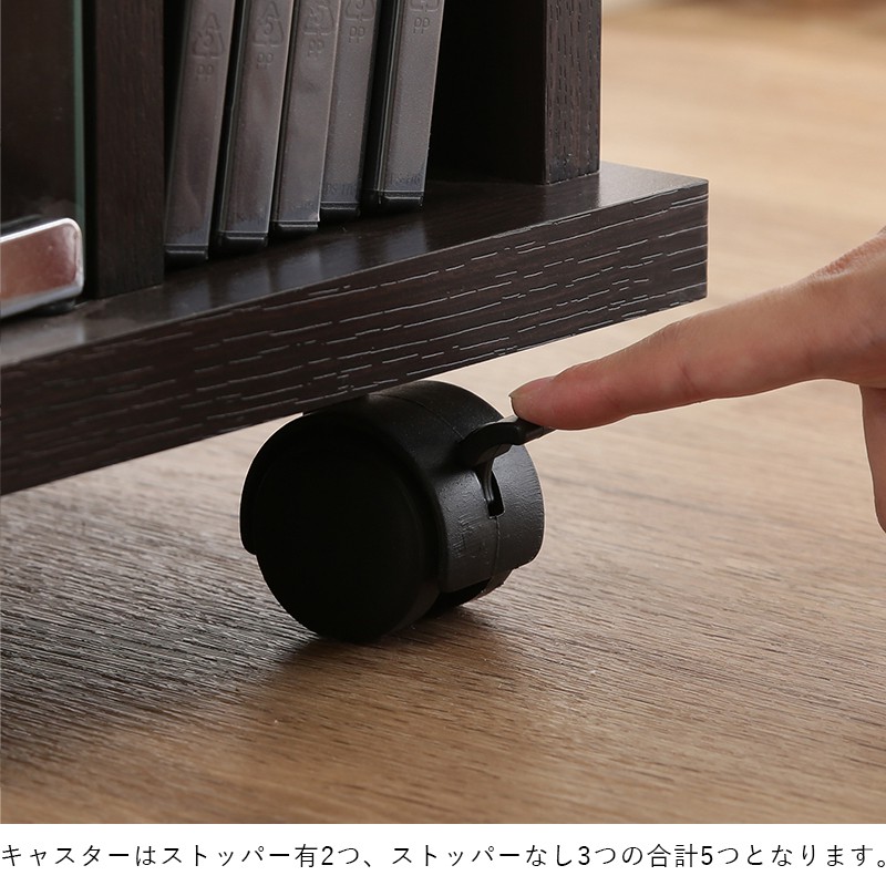 テレビ台 ローボード コーナー 収納 キャスター ガラス 24インチ 80cm