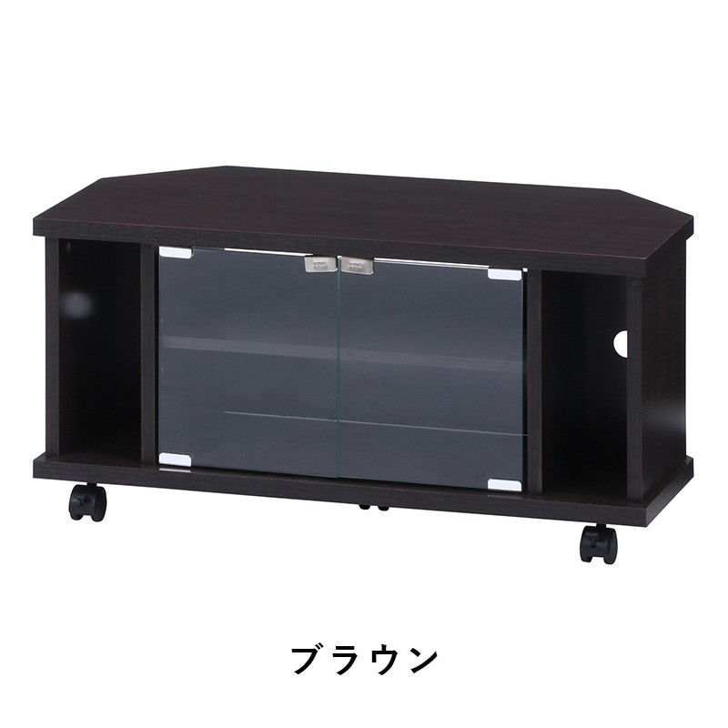 テレビ台 テレビボード ローボード 幅80 コーナーテレビ台 32型 24型 テレビ台 ローボード コーナー 収納 キャスター ガラス 24インチ 80cm