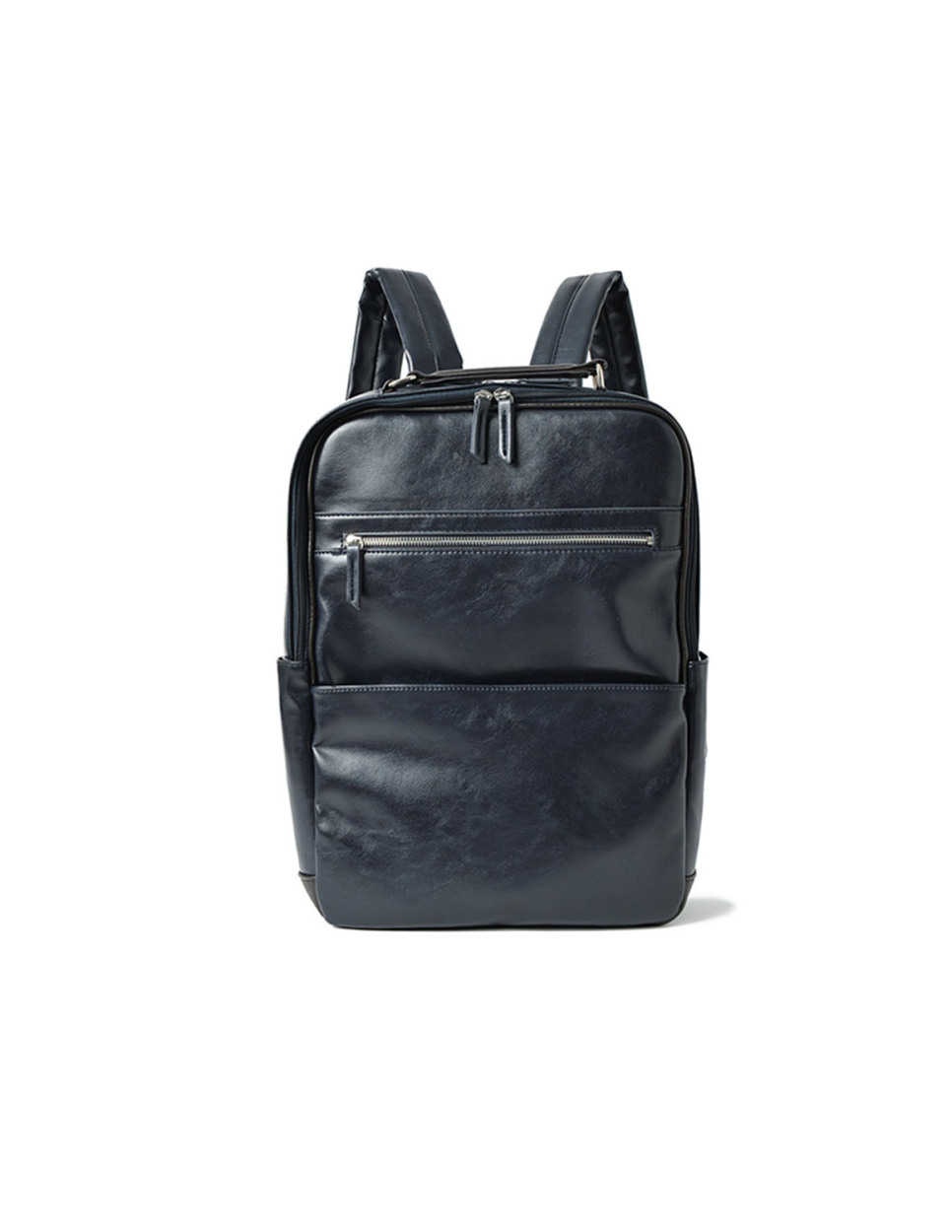 大きいサイズ リュックサック デイパック メンズ   PUレザー バイカラー カジュアル 茶色 紺 黒 春 夏 秋 冬 |  | 02