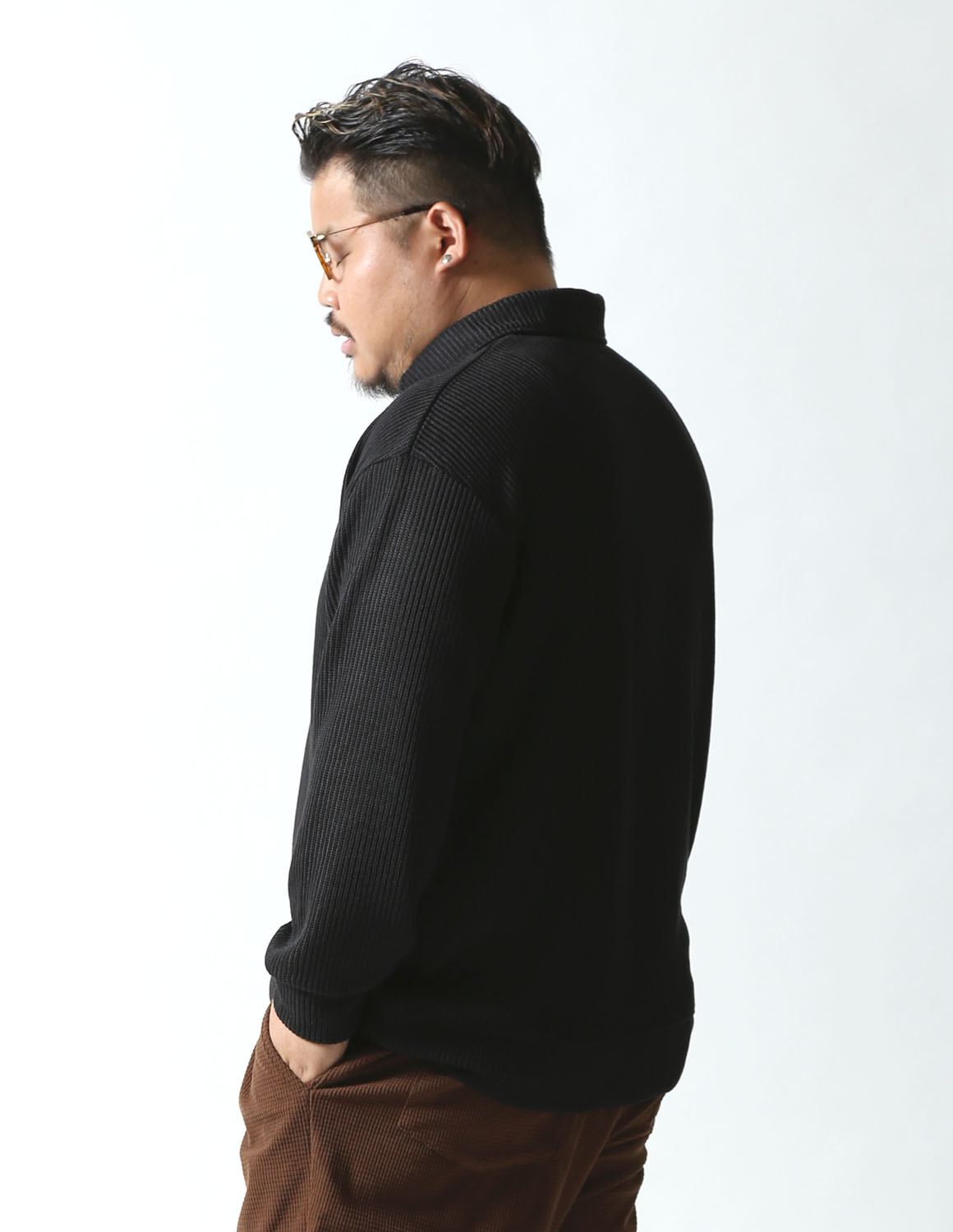 Beluca Ole! ハーフジップ ニット 大きいサイズ メンズ 秋 冬 春 長袖 tシャツ ロンt ビッグサイズ シンプル 無地 カジュアル ゆったり おしゃれ ニットソー |  | 15