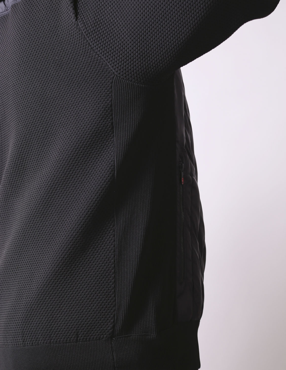 大きいサイズ ダウンコート メンズ  G-stage(ジーステージ) ニットコンビダウン ブルゾン ジャケット 2L 3L 4L カジュアル 黒 春 秋 冬 | g-stage | 15