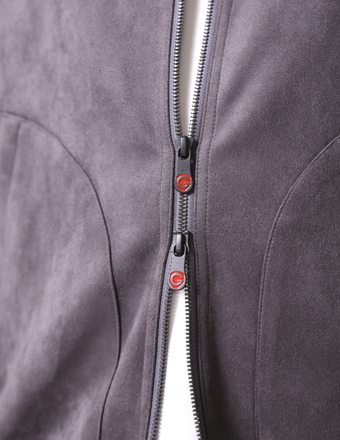 大きいサイズ ジャージ メンズ  G-stage(ジーステージ) ヌバック調 ジップアップ リブ ブルゾン アウター 2L 3L 4L カジュアル 肌色 灰色 春 秋 冬 | g-stage | 14