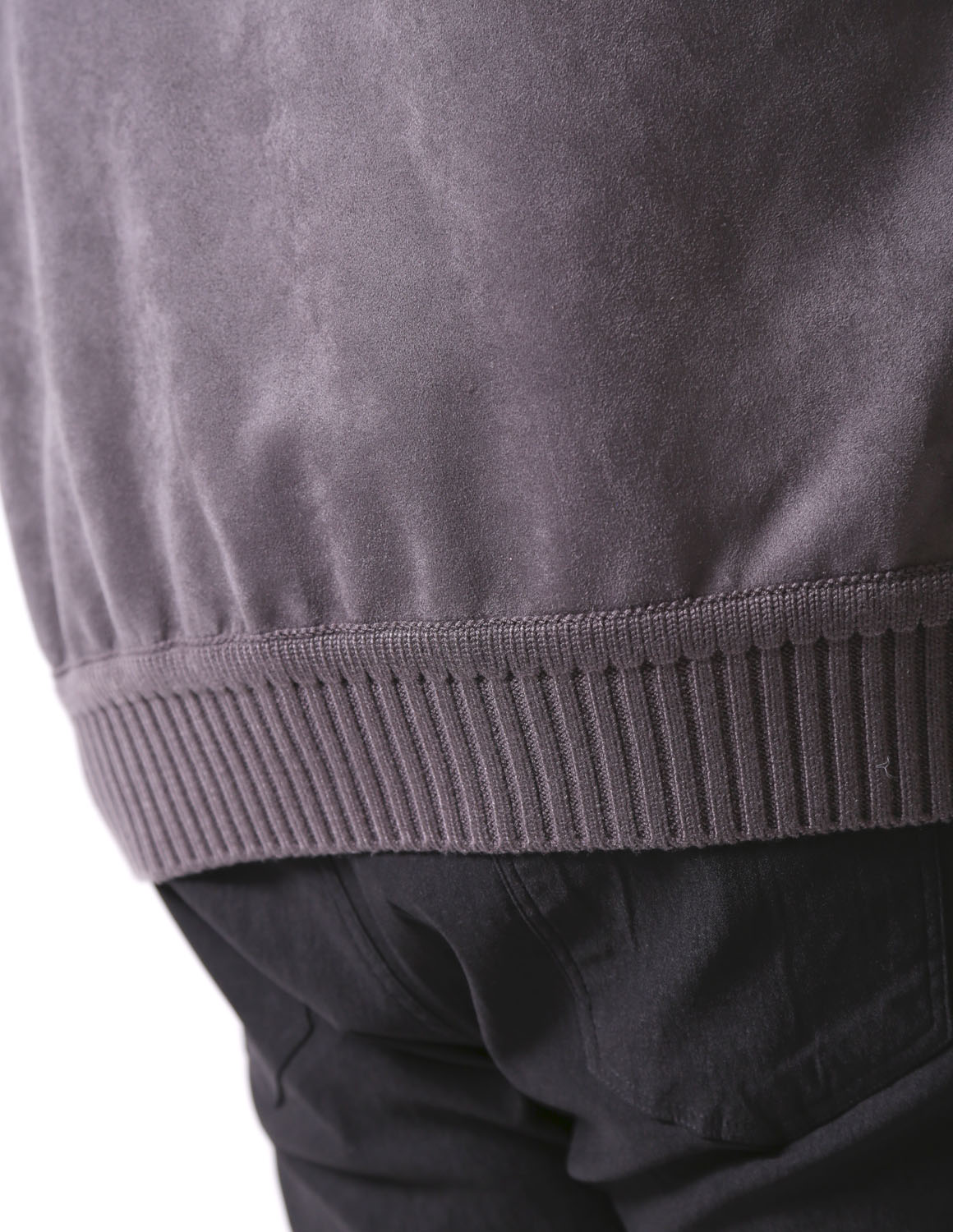 大きいサイズ ジャージ メンズ  G-stage(ジーステージ) ヌバック調 ジップアップ リブ ブルゾン アウター 2L 3L 4L カジュアル 肌色 灰色 春 秋 冬 | g-stage | 18