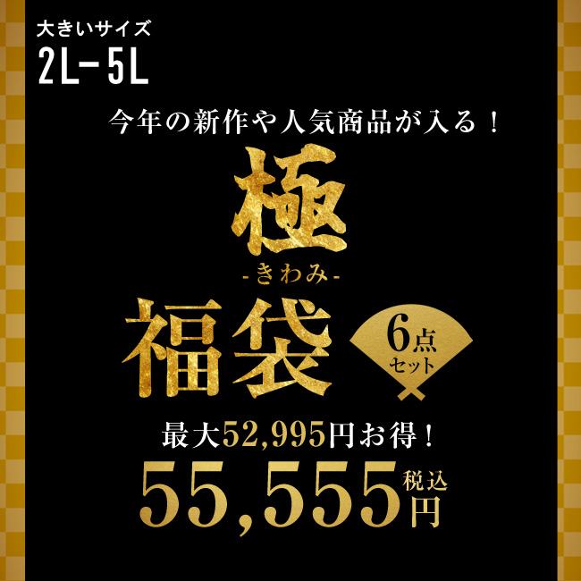大きいサイズ メンズ 5日間限定 最大52,995円お得 極6点入り福袋 QZILLAオリジナル アウター1点×トップス3点×パンツ2点 アウター パーカー スウェット シャツ | 