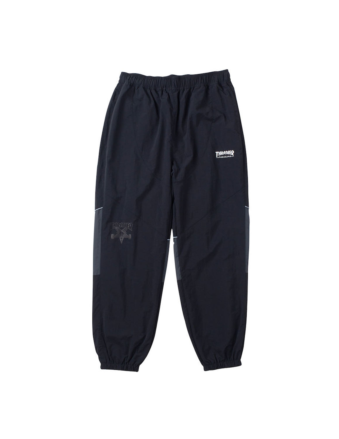 大きいサイズ ボトムス パンツ メンズ  THRASHER ナイロン 裏メッシュ プリント 裾口ゴム 刺繍 再帰反射テープ 3L 4L 5L 6L カジュアル 緑 紫 黒 春 秋 冬 | THRASHER | 03