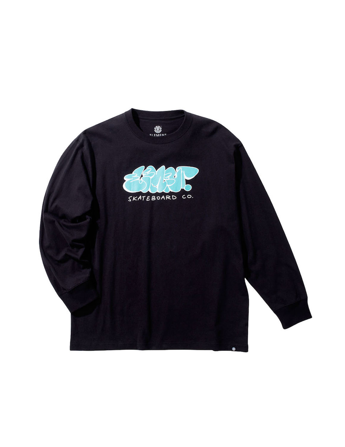 大きいサイズ Tシャツ カットソー メンズ 長袖  ELEMENT(エレメント) グラフィックプリント TAG 刺繍 3L 4L 5L 6L カジュアル 白 紺 黒 春 秋 冬 |  | 03