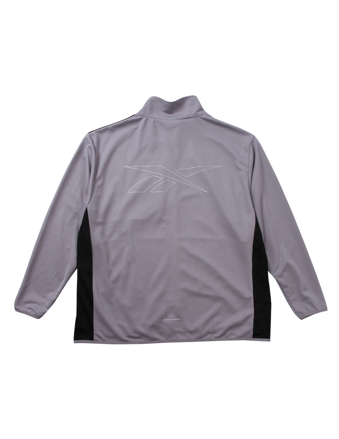 大きいサイズ ジャージ トップス メンズ フルジップ Reebok(リーボック) ストレッチ 切替 バックプリント 3L 4L 5L 6L 8L スポーツ カジュアル 灰色 黒 春 秋 冬 | Reebok | 08