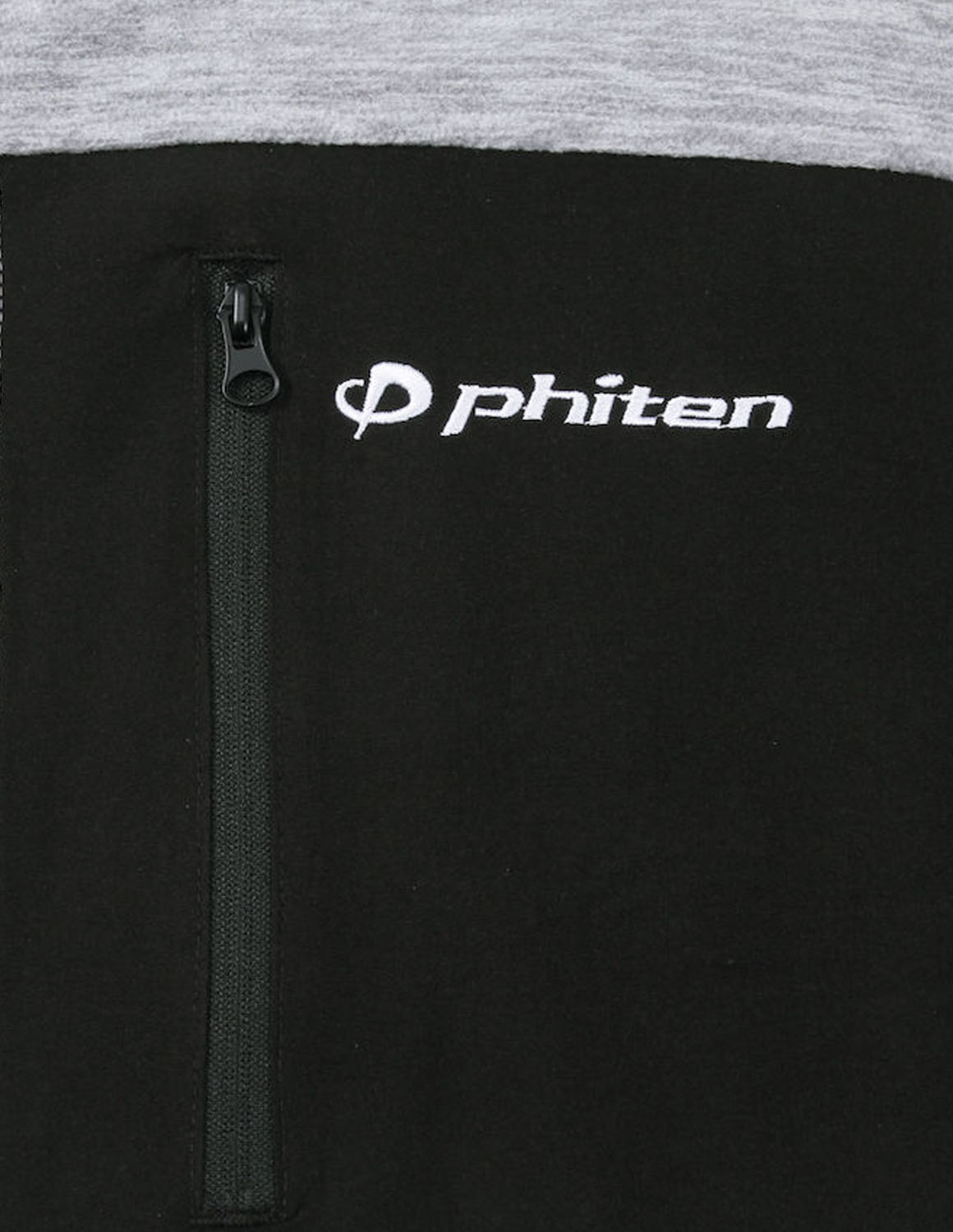 大きいサイズ フリースジャケット メンズ 裏 Phiten(ファイテン) 流し杢 アクアチタン スタンドカラー フルジップ 3L 4L 5L 6L 8L カジュアル 灰色 黒 春 秋 冬 | Phiten | 04