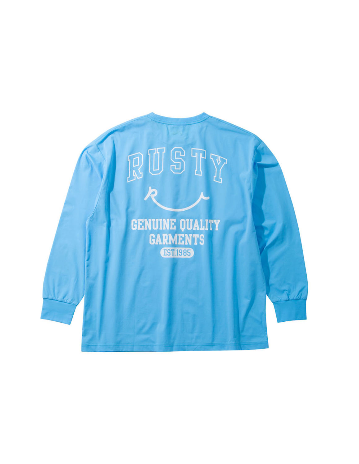 大きいサイズ 長袖Tシャツ バックプリント メンズ RUSTY ラスティ 水陸両用 PEARTEX 吸汗速乾 UVカット ストレッチ  3L 4L 5L 6L 8L カジュアル 黒 春 夏 秋 | RUSTY | 05