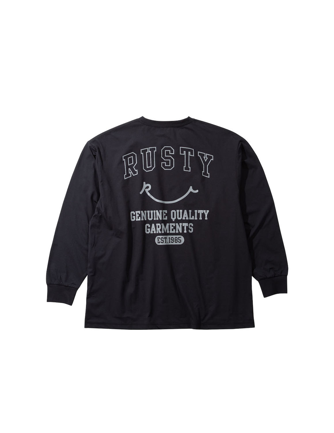 大きいサイズ 長袖Tシャツ バックプリント メンズ RUSTY ラスティ 水陸両用 PEARTEX 吸汗速乾 UVカット ストレッチ  3L 4L 5L 6L 8L カジュアル 黒 春 夏 秋 | RUSTY | 06