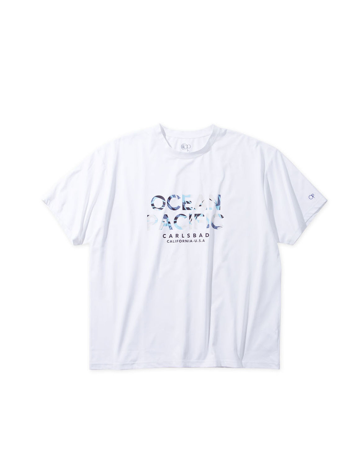 大きいサイズ 半袖Tシャツ カットソー メンズ  オーシャンパシフィック UVカット 吸汗速乾 水陸両用 ストレッチ 3L 4L 5L 6L 8L カジュアル 白 黒 春 夏 秋 | Ocean Pacific | 01