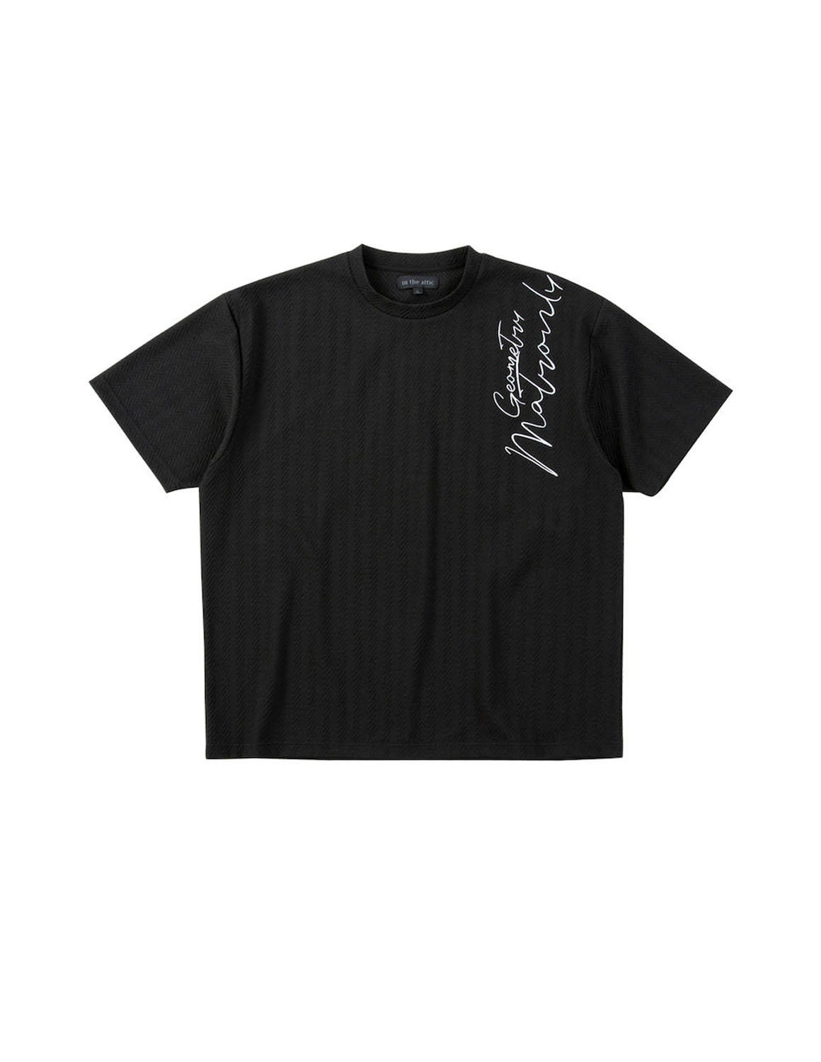 大きいサイズ 半袖Tシャツ カットソー メンズ  in the attic インジアティック ストレッチ 刺繍 ジャガード 3L 4L 5L 6L  カジュアル 白 黒 春 夏 秋 | in the attic | 02