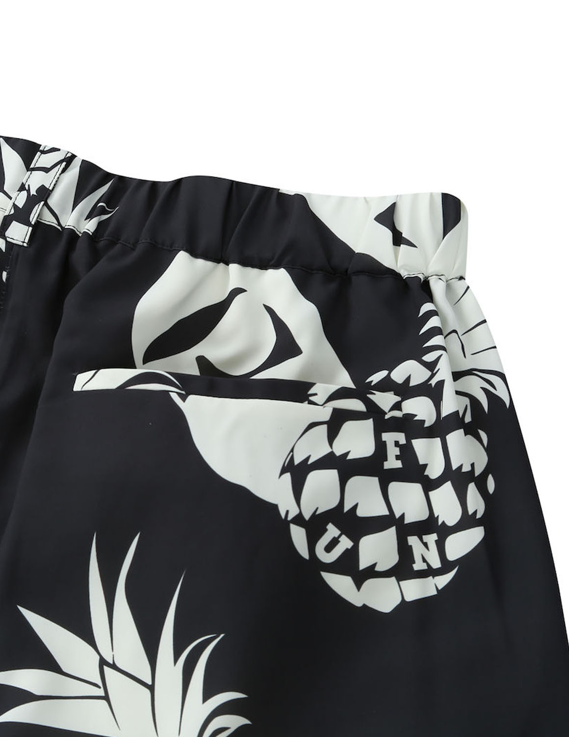 大きいサイズ ハーフパンツ メンズ  ファン フォー モデムデザイン PINEAPPLE OJI 総柄 サイド・バックポケット 3L 4L 5L 6L 8L  カジュアル 緑 黒 春 夏 秋 |  | 07