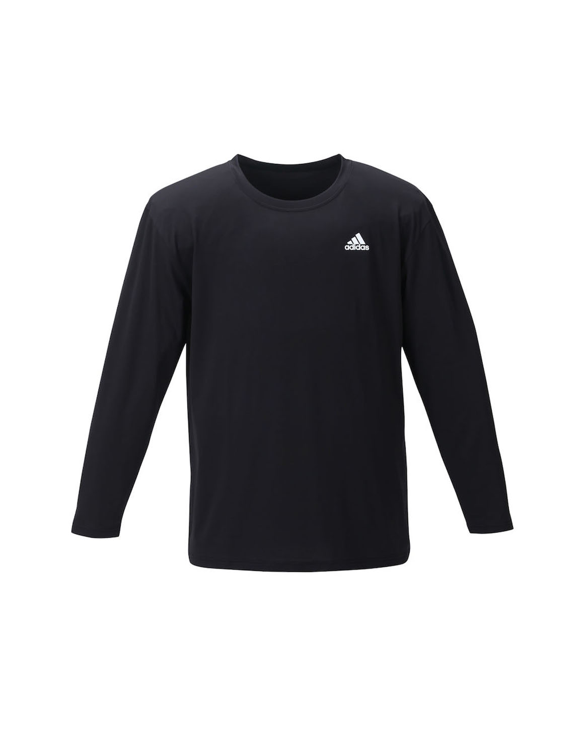 大きいサイズ コンプレッション ロングスリーブシャツ 長袖 メンズ adidas(アディダス) ストレッチ 吸汗速乾 3L 4L 5L 6L 8L 黒 春 夏 秋 返品交換不可 | adidas | 01