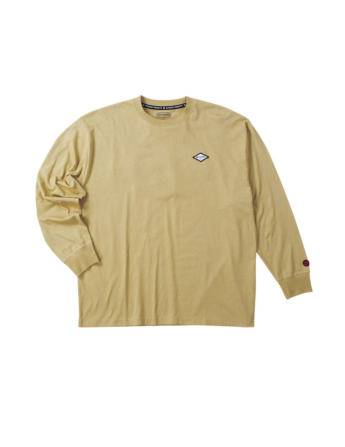 大きいサイズ 長袖Tシャツ カットソー メンズ OUTDOOR PRODUCTS アウトドア エンボス加工 3L 4L 5L 6L 7L 8L | OUTDOOR PRODUCTS | 02