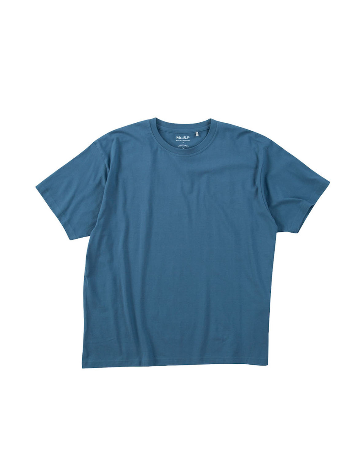 大きいサイズ 半袖Tシャツ カットソー メンズ   オーガニックコットン クルーネック 3L 4L 5L 6L 7L 8L カジュアル 白 薄紫 緑 青 紺 黒 春 夏 秋 |  | 04