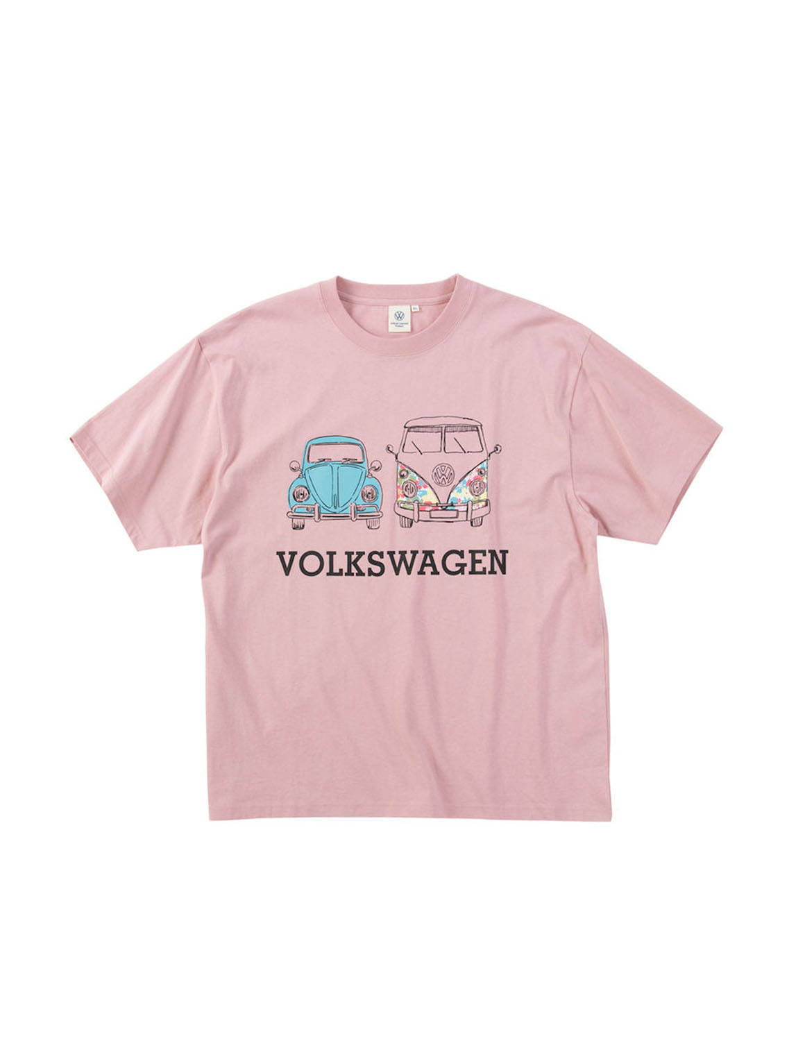 大きいサイズ 半袖Tシャツ カットソー メンズ VOLKSWAGEN(フォルクスワーゲン) プリント 3L 4L 5L 6L 8L 桃 青 春 夏 | フォルクスワーゲン | 01