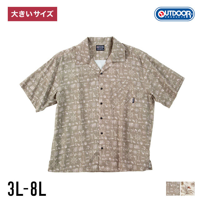 OUTDOOR PRODUCTS 大きいサイズ 半袖 シャツ メンズ PRODUCTS