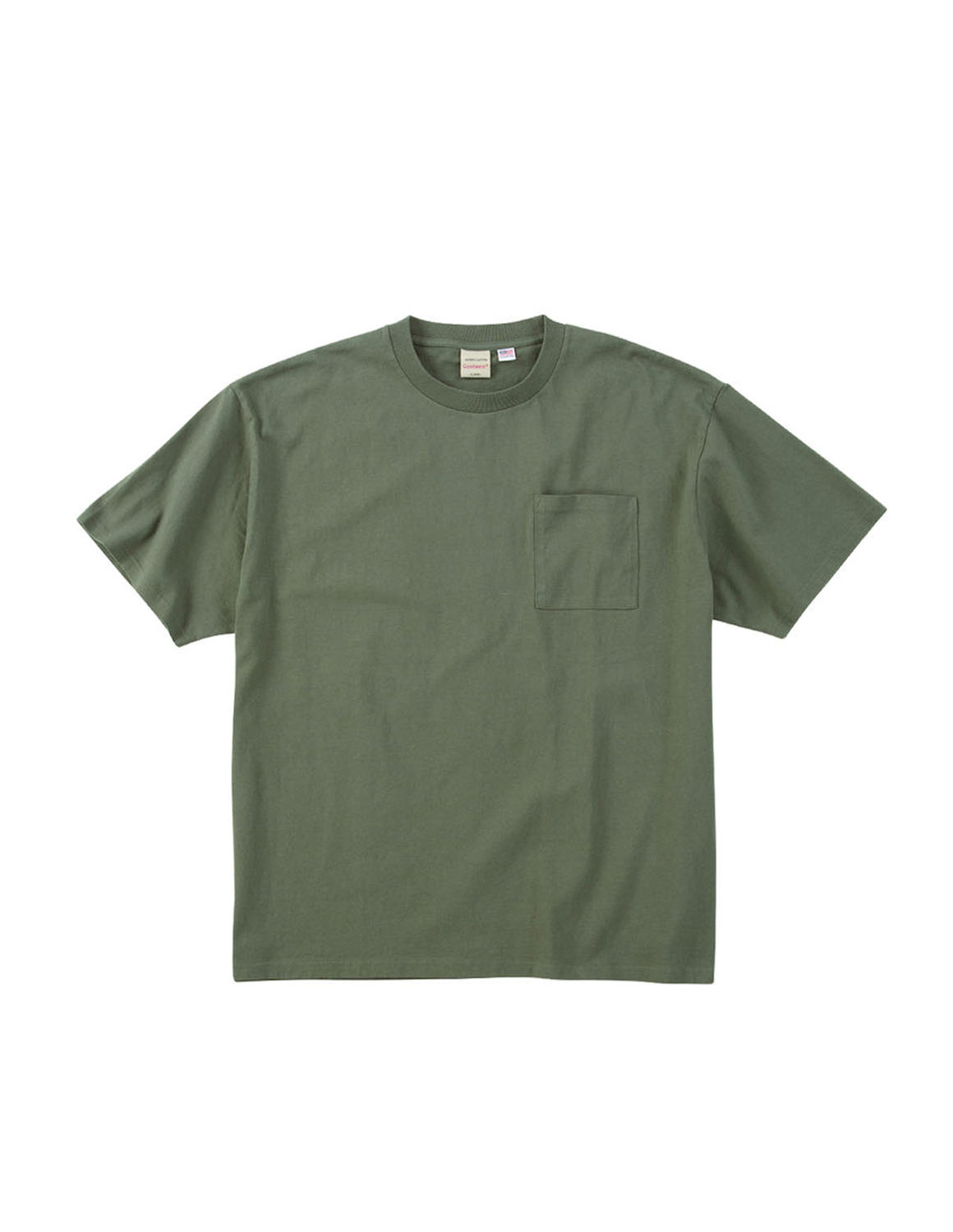 大きいサイズ 半袖Tシャツ カットソー メンズ  Goodwear(グッドウェア) USAコットン ポケット付 3L 4L 5L 6L 7L 8L カジュアル 白 灰色 緑 黒 春 夏 秋 | Goodwear | 03