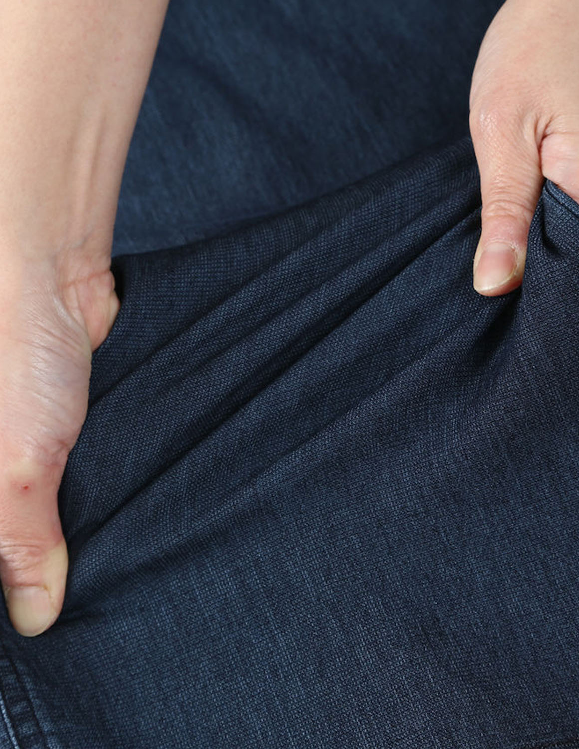 大きいサイズ ジーンズ デニム メンズ メッシュ イージー  ヒヤロン 接触冷感 ストレッチ 前開きファスナー パンツ 3L 4L 5L 6L 7L 8L カジュアル |  | 05