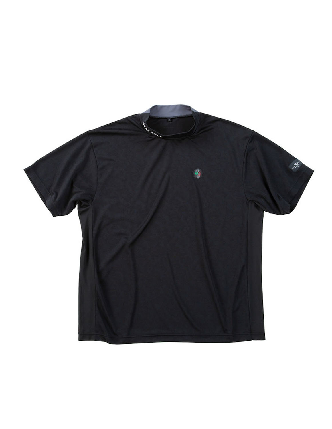 大きいサイズ 半袖Tシャツ カットソー メンズ モックネック  SY32 by SWEET YEARS 吸水速乾 サイドメッシュ ジャガード ワッペン 3L 4L 5L 6L カジュアル ゴルフ | SY32 by SWEET YEARS | 02