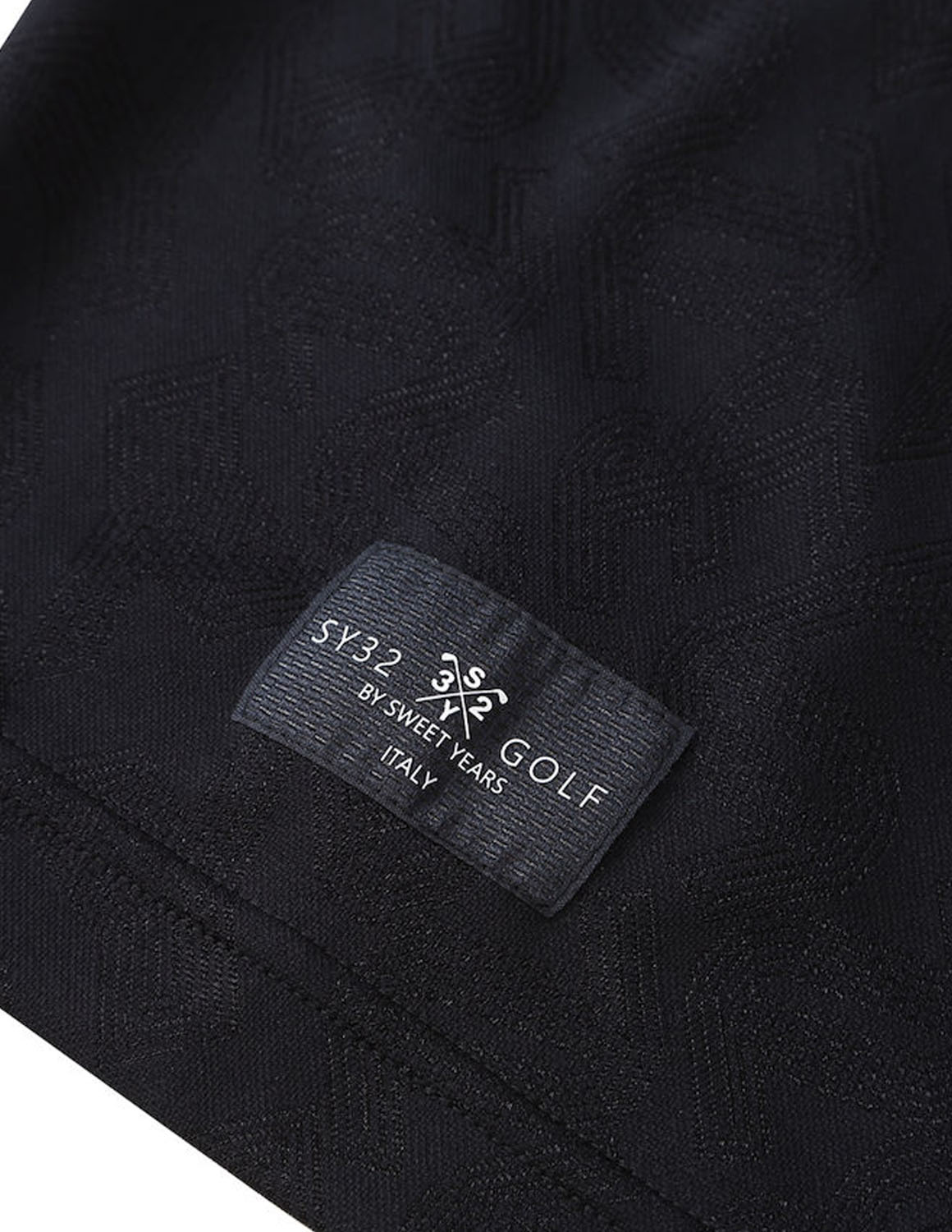 大きいサイズ 半袖Tシャツ カットソー メンズ モックネック  SY32 by SWEET YEARS 吸水速乾 サイドメッシュ ジャガード ワッペン 3L 4L 5L 6L カジュアル ゴルフ | SY32 by SWEET YEARS | 05