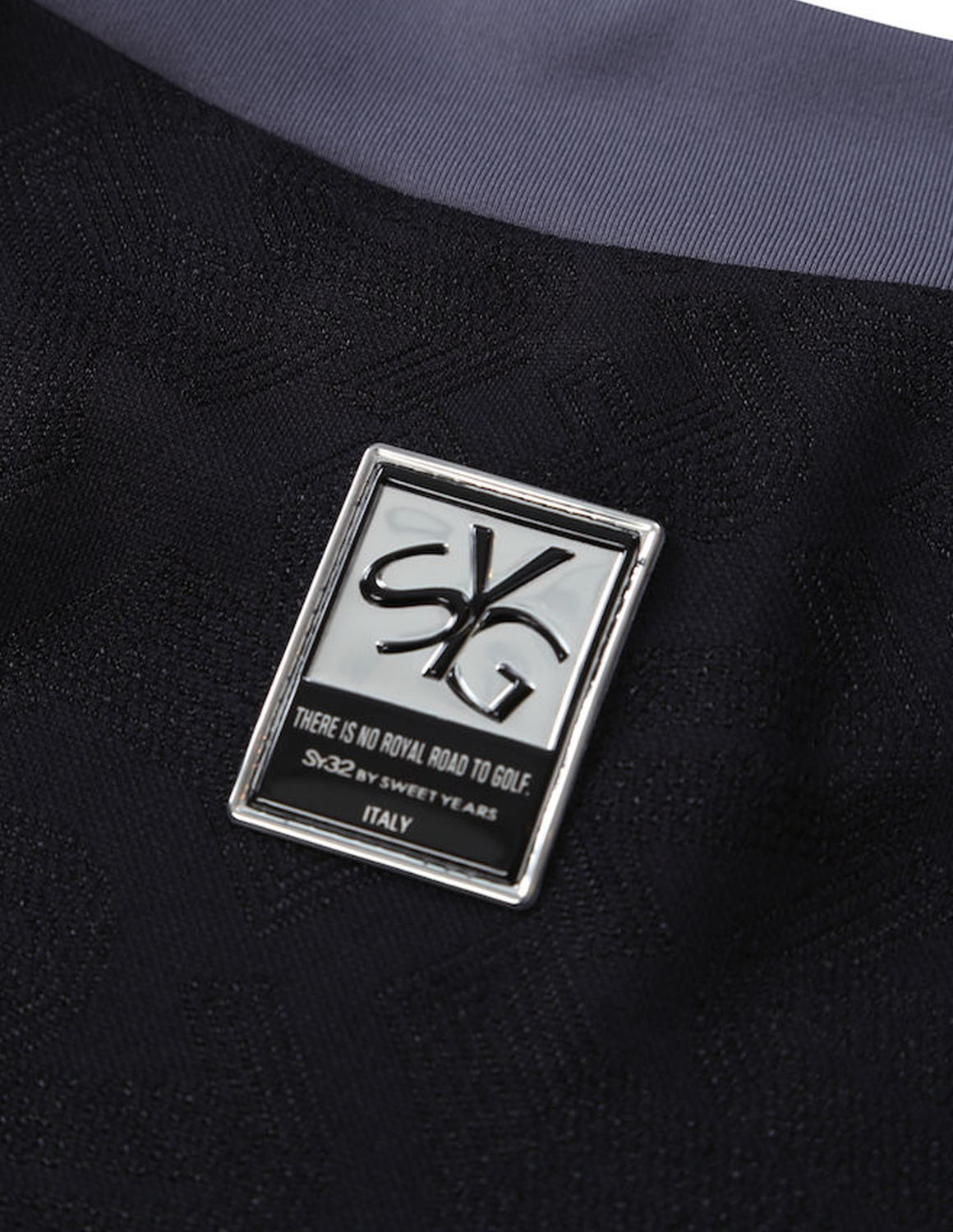 大きいサイズ 半袖Tシャツ カットソー メンズ モックネック  SY32 by SWEET YEARS 吸水速乾 サイドメッシュ ジャガード ワッペン 3L 4L 5L 6L カジュアル ゴルフ | SY32 by SWEET YEARS | 07