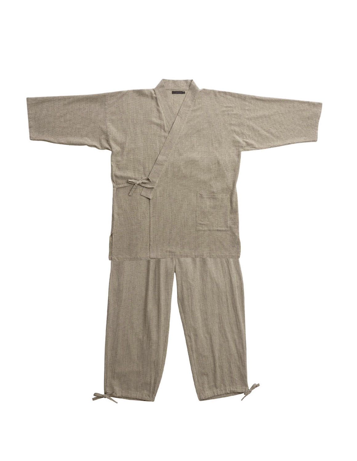 【大きいサイズ メンズ】Mc.S.P 綿麻しじら作務衣 サイドポケット・スリットトップス ウエスト 調節 パンツ 3L/4L/5L/6L/7L |  | 01