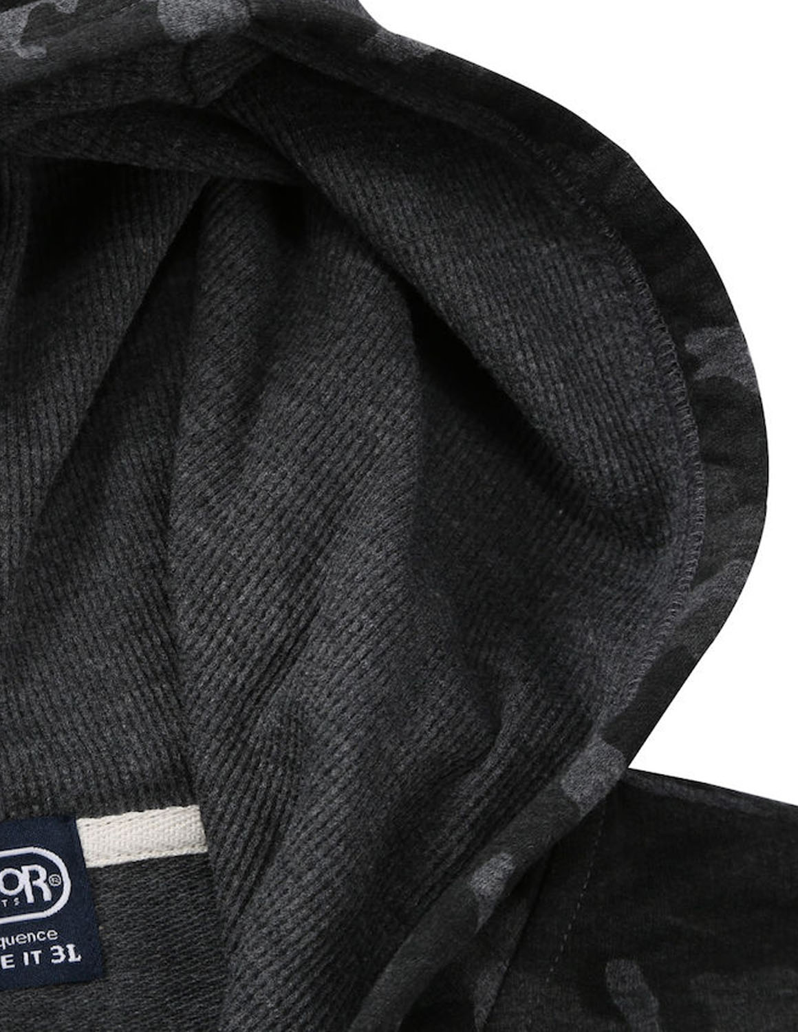 大きいサイズ OUTDOOR PRODUCTS(アウトドア プロダクツ) メンズ 半袖 迷彩 パーカー フルジップ フード リブ ワッペン プリント 裏毛 3L 4L 5L 6L 7L 8L | OUTDOOR PRODUCTS | 05