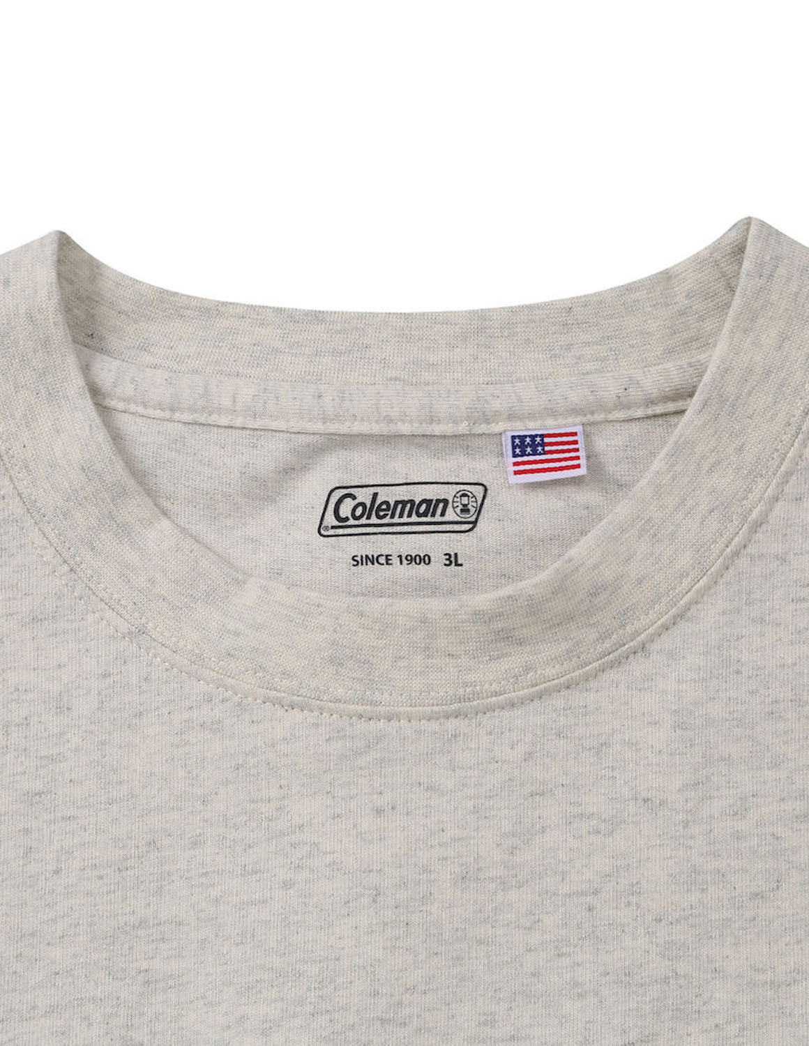 大きいサイズ 半袖Tシャツ カットソー メンズ  Coleman(コールマン) USAコットン 胸ポケット ランタンバックプリント 3L 4L 5L 6L 8L カジュアル 茶色 灰色 | Coleman | 06