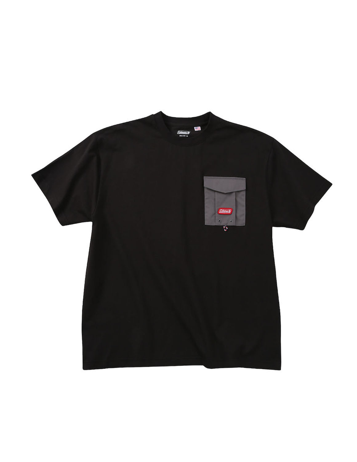 大きいサイズ 半袖Tシャツ カットソー メンズ  Coleman(コールマン) USAコットン 胸ポケット ヒストリーバックプリント 3L 4L 5L 6L 8L カジュアル 白 茶色 黒 | Coleman | 03