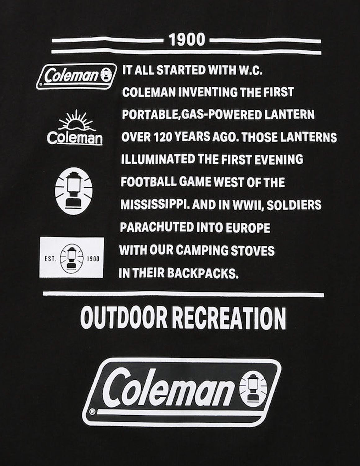 大きいサイズ 半袖Tシャツ カットソー メンズ  Coleman(コールマン) USAコットン 胸ポケット ヒストリーバックプリント 3L 4L 5L 6L 8L カジュアル 白 茶色 黒 | Coleman | 07