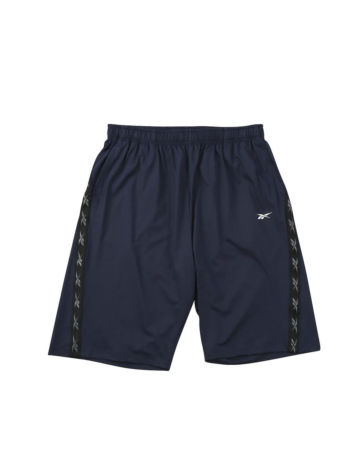 大きいサイズ ハーフパンツ メンズ ラインテープ Reebok(リーボック) 吸水速乾 接触冷感 UVカット ストレッチ デオドラントテープ 前閉じ メッシュ カジュアル | Reebok | 02