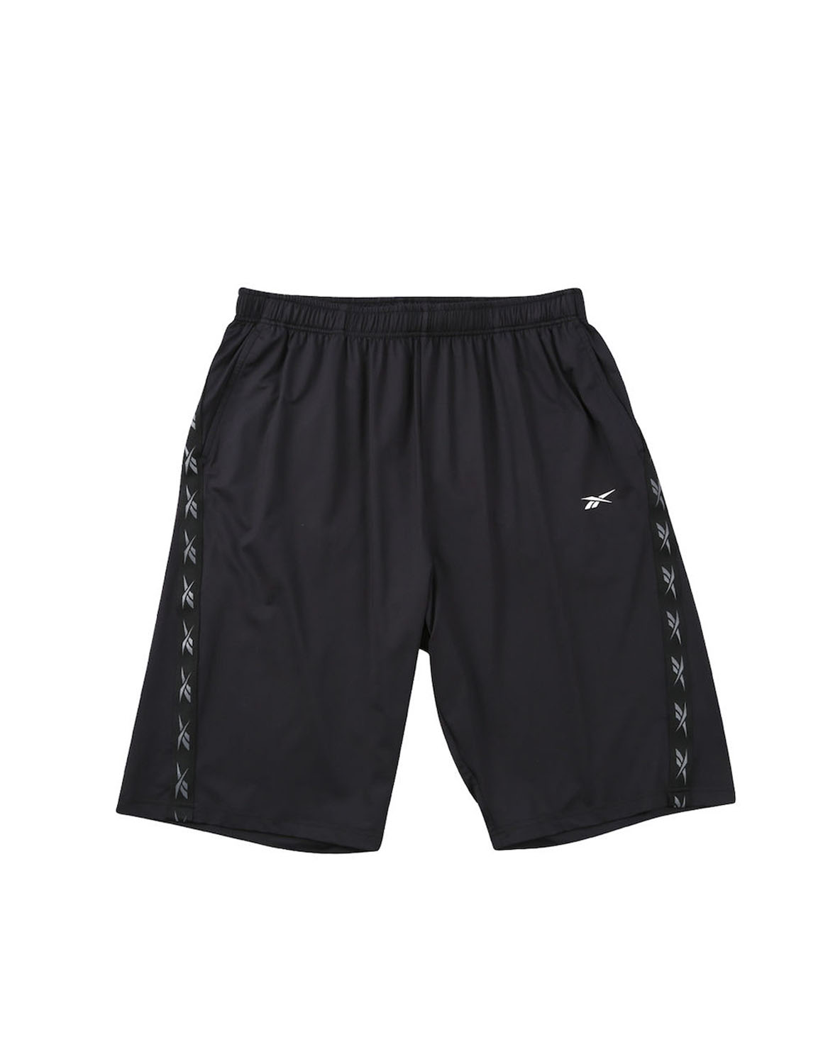 大きいサイズ ハーフパンツ メンズ ラインテープ Reebok(リーボック) 吸水速乾 接触冷感 UVカット ストレッチ デオドラントテープ 前閉じ メッシュ カジュアル | Reebok | 03