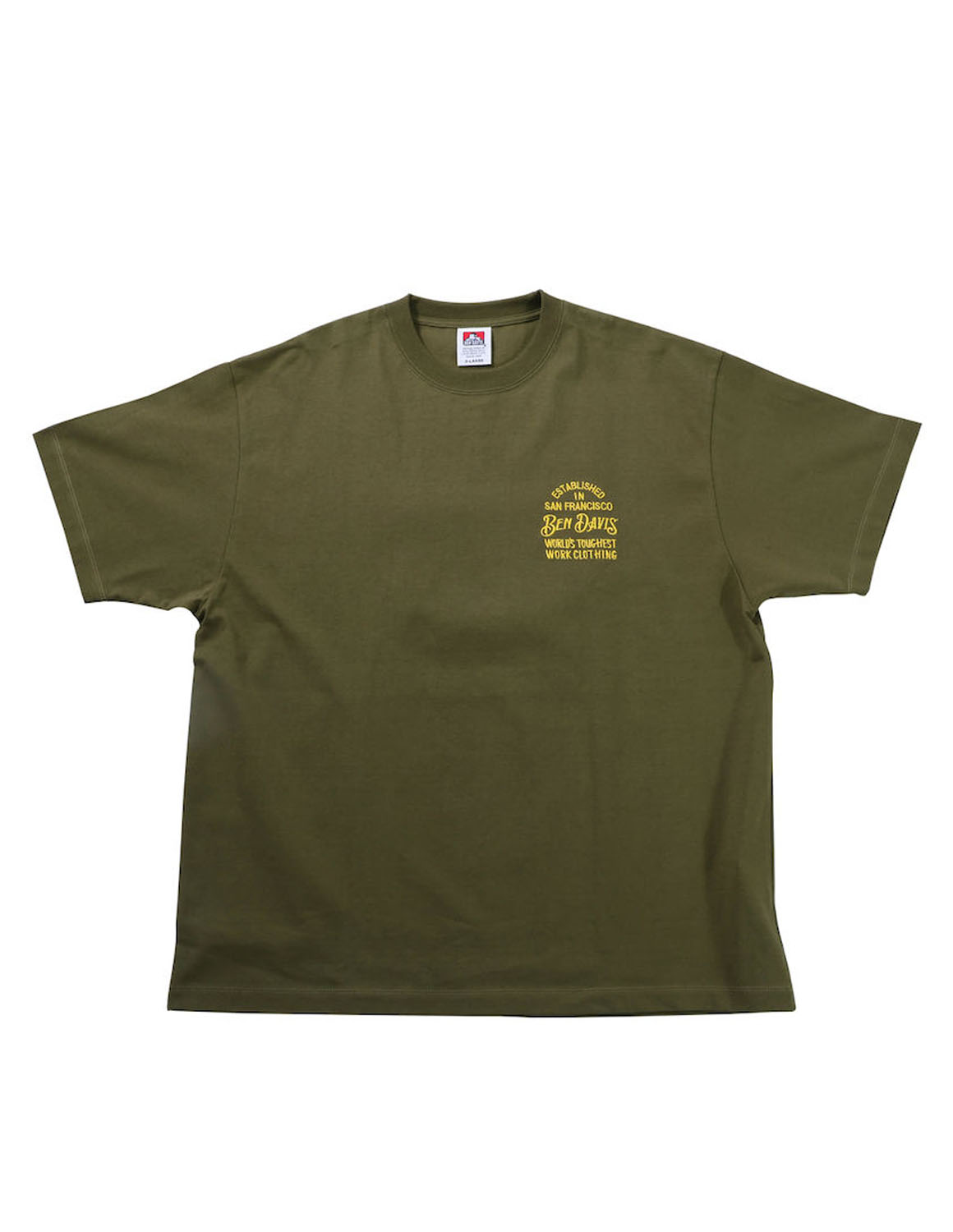 大きいサイズ 半袖Tシャツ カットソー メンズ  BEN DAVIS(ベン デイビス) スーベニア 刺繍 3L 4L 5L 6L カジュアル 緑 黒 春 夏 秋 | BEN DAVIS | 03