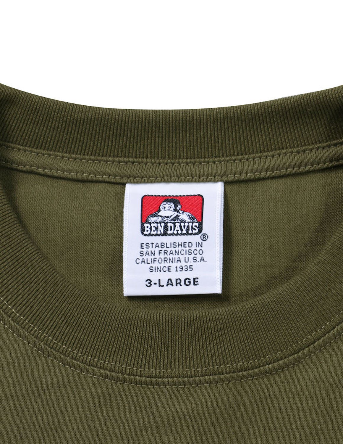 大きいサイズ 半袖Tシャツ カットソー メンズ  BEN DAVIS(ベン デイビス) スーベニア 刺繍 3L 4L 5L 6L カジュアル 緑 黒 春 夏 秋 | BEN DAVIS | 05