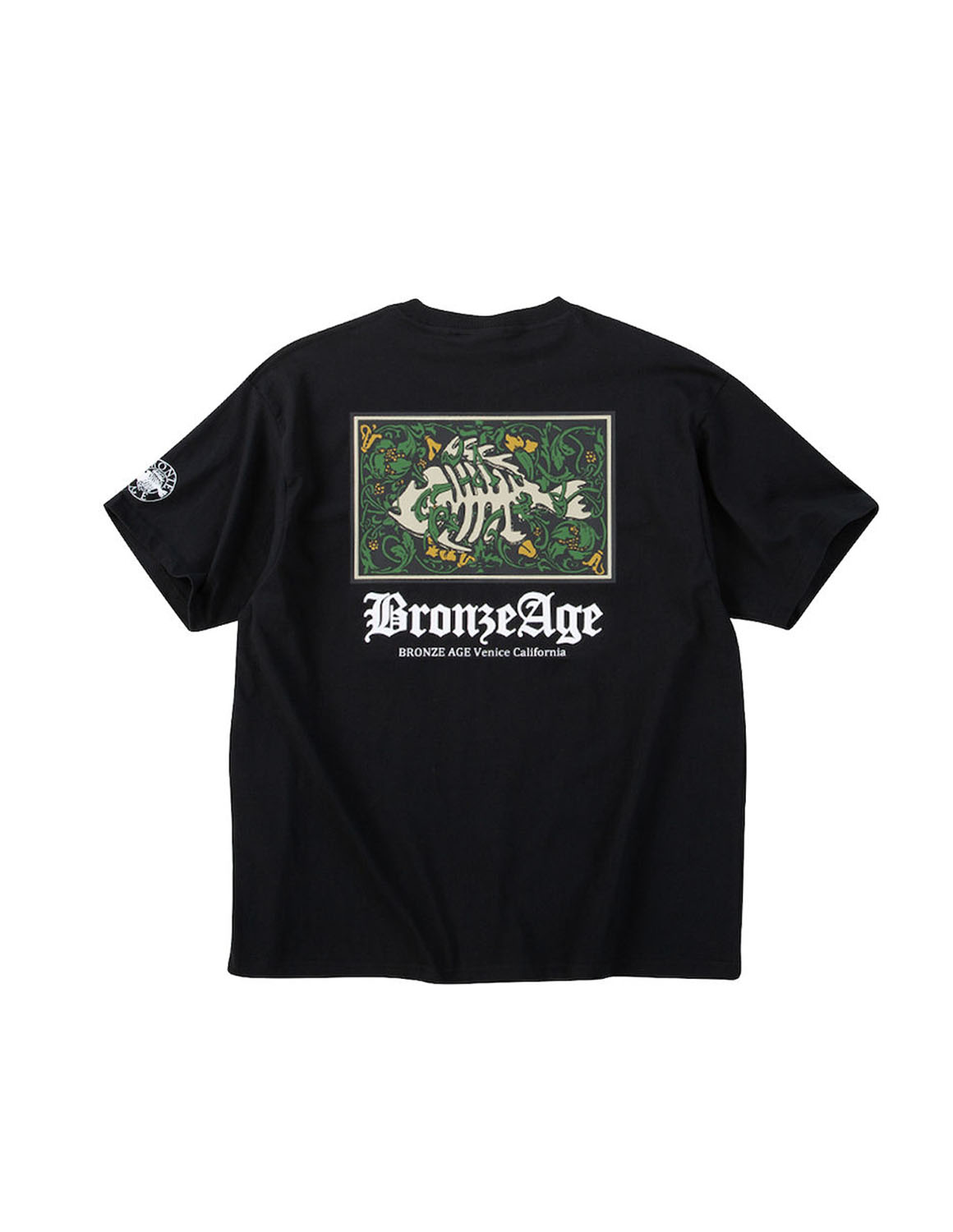 大きいサイズ 半袖Tシャツ カットソー メンズ  BRONZE AGE(ブロンズエイジ) スカルフィッシュ バックプリント 3L 4L 5L 6L 7L 8L カジュアル 白 黒 春 夏 秋 | BRONZE AGE | 02