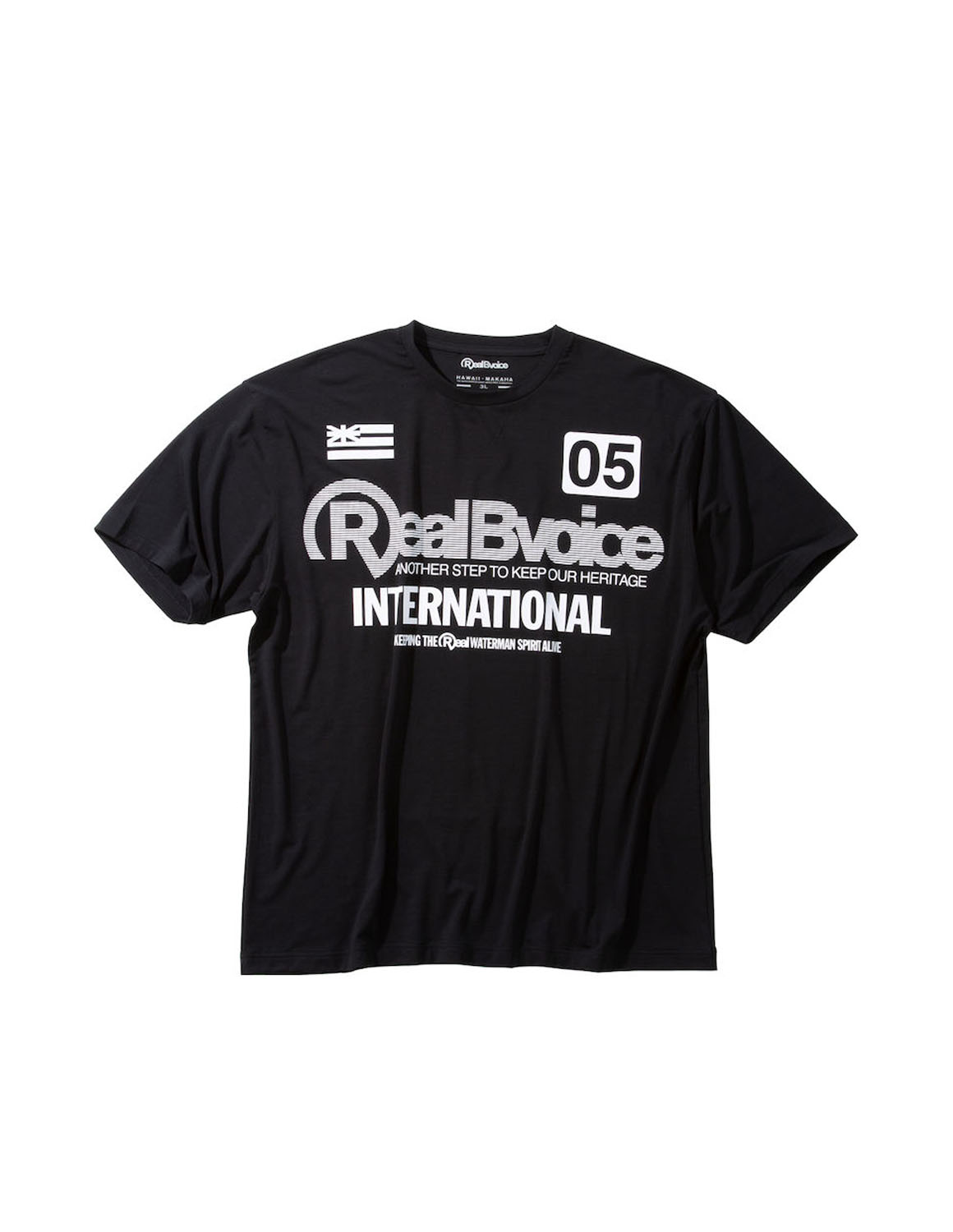 【大きいサイズ メンズ】RealBvoice(リアルビーボイス)ストレッチ 吸汗速乾 プリント 抗菌防臭加工 半袖Tシャツ カットソー 3L/4L/5L/6L/ | RealBvoice | 02