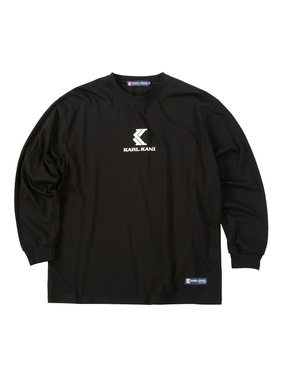 大きいサイズ 長袖Tシャツ カットソー メンズ 天竺 KARL KANI(カール カナイ) バックプリント 袖口リブ 3L 4L 5L 6L 8L カジュアル 白 黒 春 秋 冬 | Karl Kani | 04