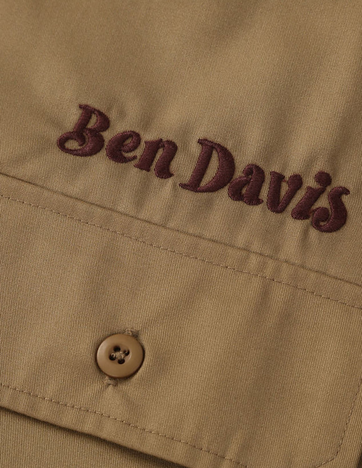 【大きいサイズ メンズ】BEN DAVIS(ベン デイビス)刺繍 胸フラップポケット サイドスリット ツイルワークシャツ 長袖シャツ カジュアルシャツ 3L/4L/5L/6L/ | BEN DAVIS | 05
