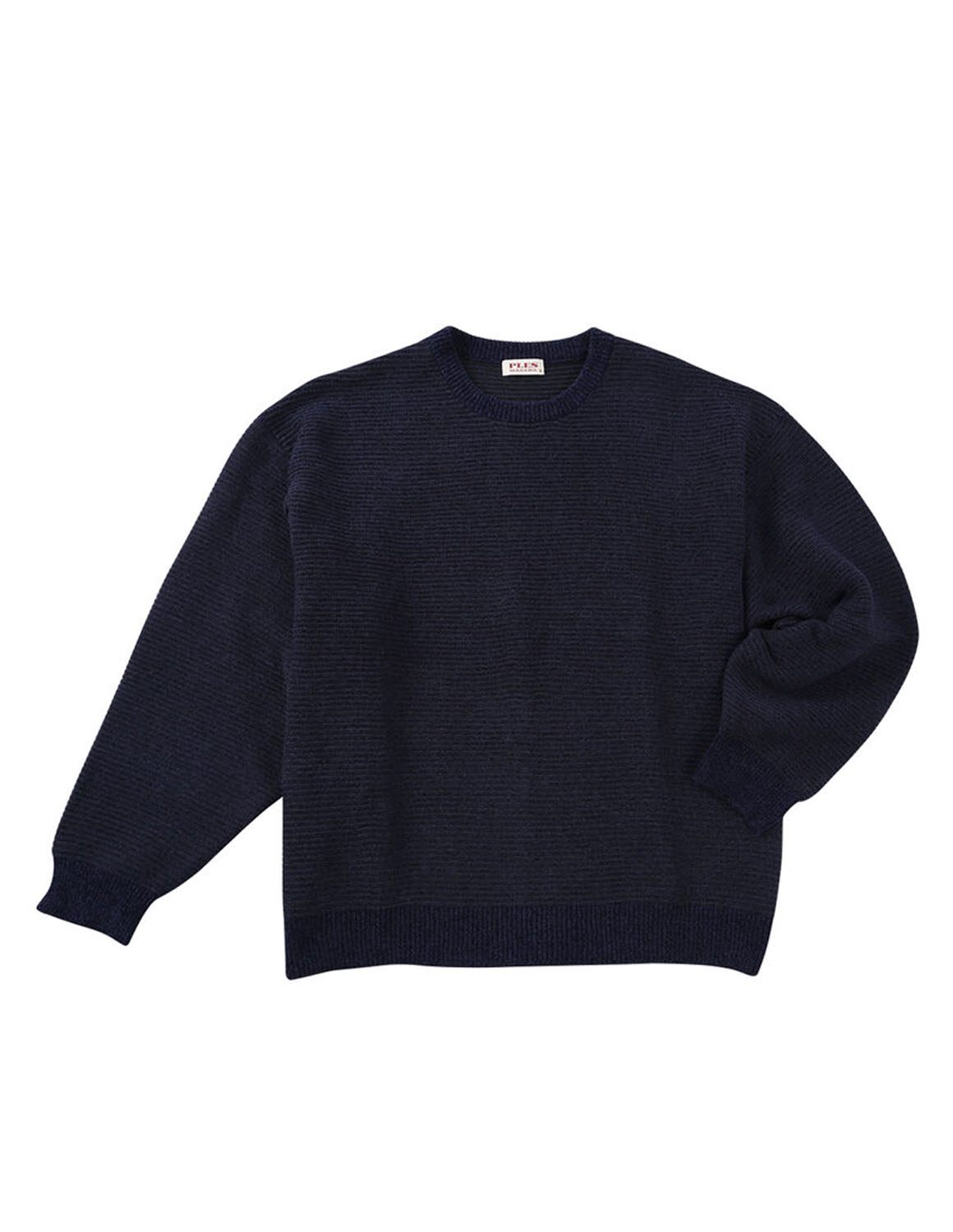 大きいサイズ ニット セーター メンズ  PLES(プレス) 7Gガーター天竺クルーネック 3L 4L 5L 6L カジュアル 黄 灰色 紺 春 秋 冬 |  | 03